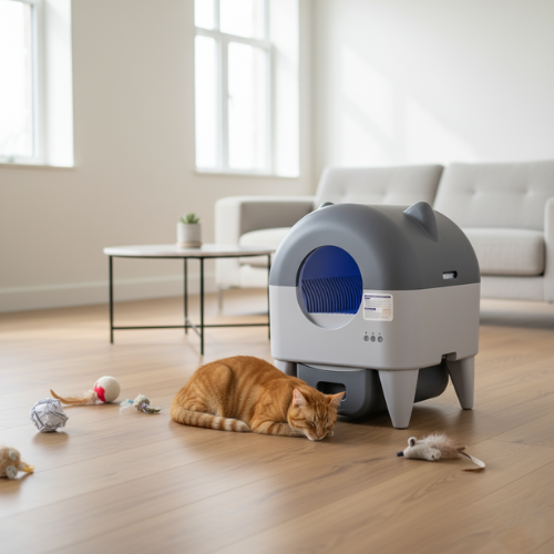 LittrBox Haven™ Smart Self-Cleaning Litter Box – 76L Large Interior