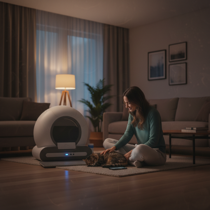 LittrBox Nova™ Smart Self-Cleaning Litter Box – 65L Large Interior