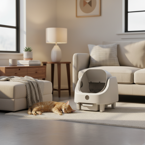 LittrBox Go™ Smart Self-Cleaning Litter Box – Compact Easy-Clean Design