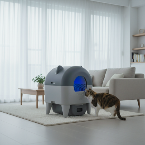 LittrBox Haven™ Smart Self-Cleaning Litter Box – 76L Large Interior