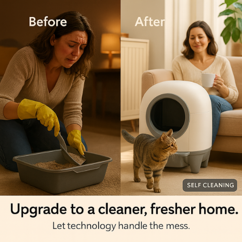 LittrBox Numa™ Smart Self-Cleaning Litter Box – 90L Extra-Large Interior