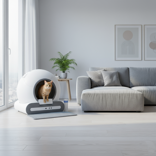 LittrBox Nova™ Smart Self-Cleaning Litter Box – 65L Large Interior