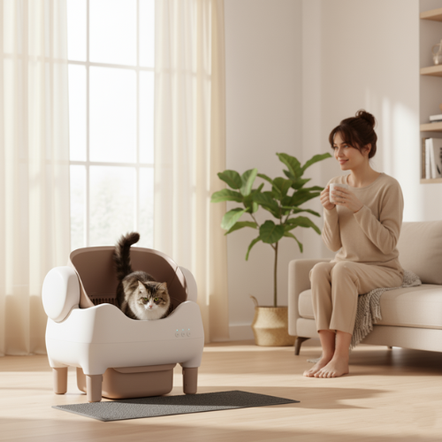 LittrBox OpenAir™ Smart Self-Cleaning Cat Litter Box