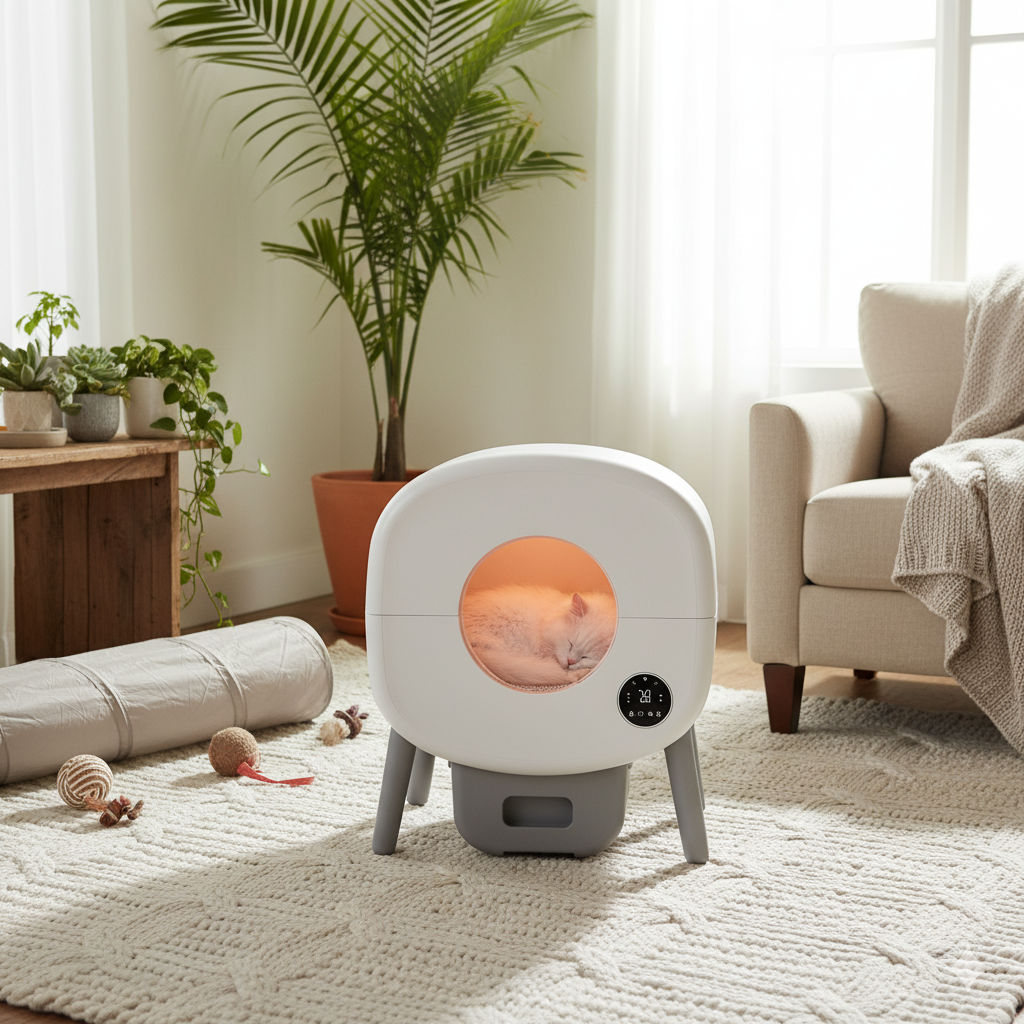 Glow™ Smart Self-Cleaning Cat Litter Box