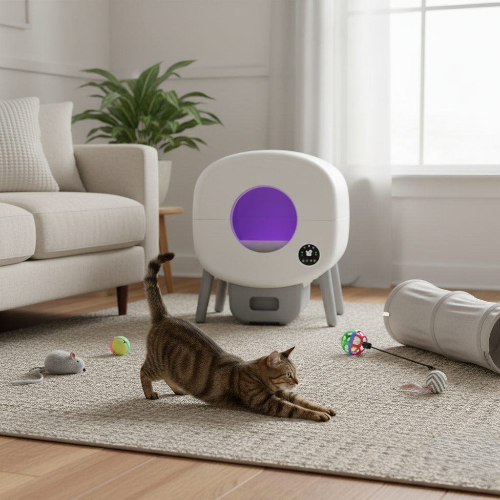 Glow™ Smart Self-Cleaning Cat Litter Box