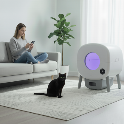 Glow™ Smart Self-Cleaning Cat Litter Box