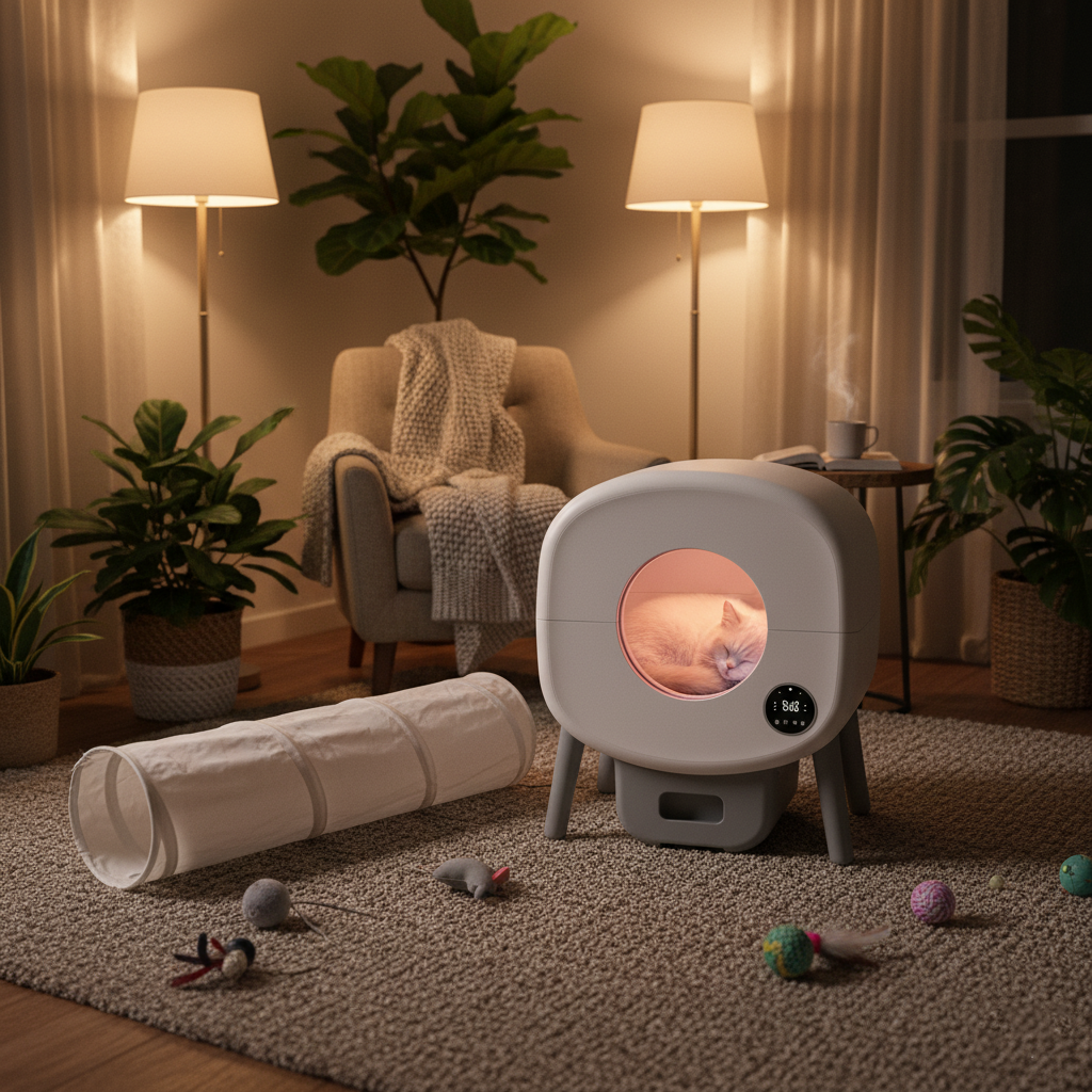 Glow™ Smart Self-Cleaning Cat Litter Box