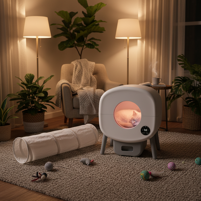 Glow™ Smart Self-Cleaning Cat Litter Box