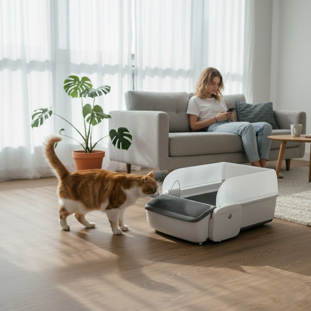 Flex™ Smart Self-Cleaning Cat Litter Box